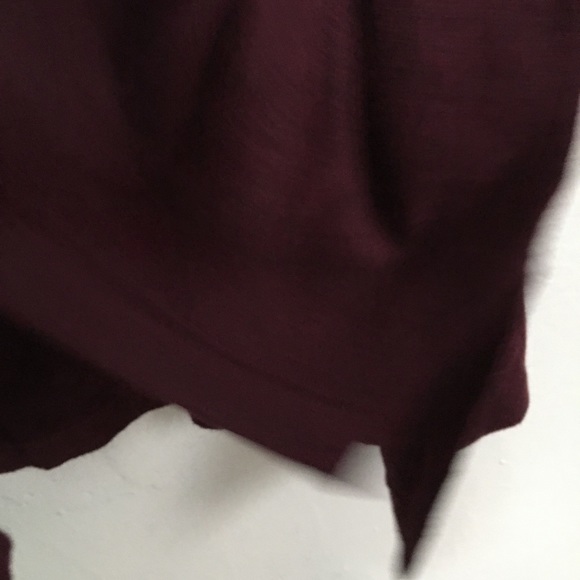 Style & Co Tunic Top Sweater Plus Size Seam Long Sleeve Berry Jam burgundy - Picture 2 of 8